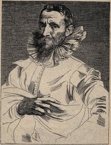Jan Brueghel de Oude (ook bekend als Brueghel de Fluwelen) (1568-1625) - Jan Brueghel de Oude - gravure naar Anthony van Dyck door Anthony van (after) Dyck