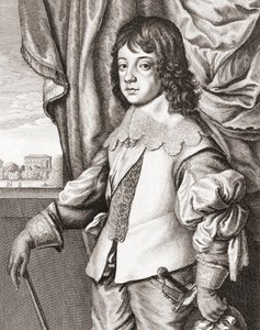 Koning Karel II van Engeland als kind door Anthony van (after) Dyck