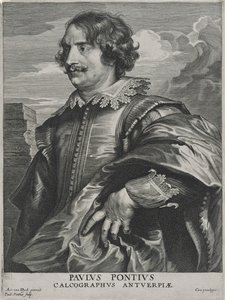 Paulus Pontius door Anthony van (after) Dyck