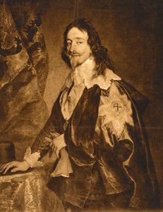 Portret van Charles I door Anthony van (after) Dyck