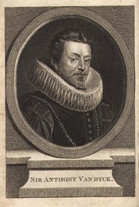 Sir Anthony van Dyck (1599-1641) (gravure) door Anthony van (after) Dyck
