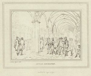 De kloosters van de Royal Exchange in de City of London