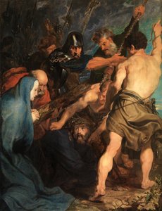Christus zakt in elkaar terwijl hij het kruis draagt door Anthony van Dyck