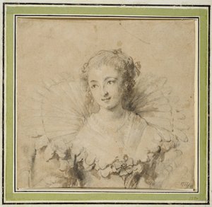 Damesportret door Anthony van Dyck