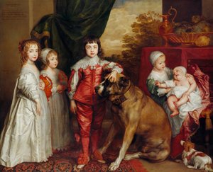 Vijf oudste kinderen van Charles I door Anthony van Dyck