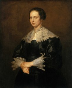 Helena Tromper Du Bois, ca. 1631 door Anthony van Dyck