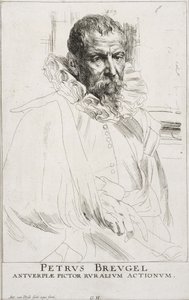Pieter Brueghel door Anthony van Dyck