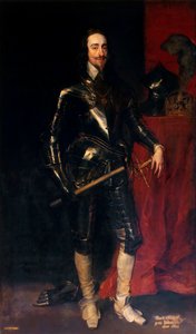 Portret van Koning Karel I van Engeland, Schotland en Ierland 1600-1649, 1638 door Anthony van Dyck