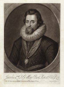 Portret van Koning James I door Anthony van Dyck
