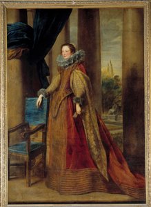 Vermoedelijk portret van de markiezin Geromina Spinola Doria van Genua door Anthony van Dyck