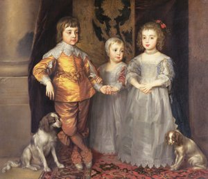 De kinderen van koning Charles I van Engeland en koningin Henrietta Maria, 1637 door Anthony van Dyck