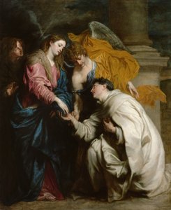 Het visioen van de gezegende Hermann Joseph door Anthony van Dyck