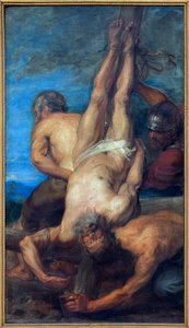 Het martelaarschap van St. Peter door Anthony van Dyck