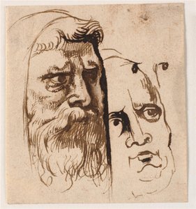 Twee mannenhoofden