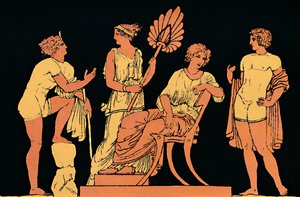 Iphigenia en Orestes, 1880 door Antique