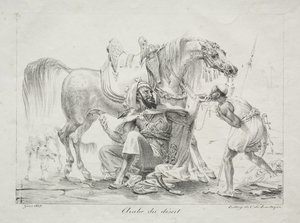 Arabier van de Woestijn door Antoine-Jean Gros