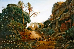 Vallei van de graven door Antoine 1801 1901 Gazeau de la Bouere