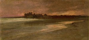 Nettuno, Avond op het Strand door Antoine Auguste Ernest Herbert or Hebert