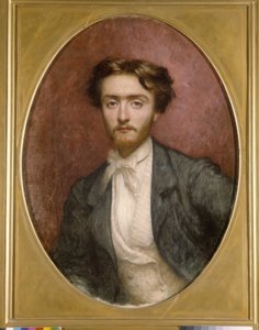 Portret van Pierre Pastre door Antoine Auguste Ernest Herbert or Hebert
