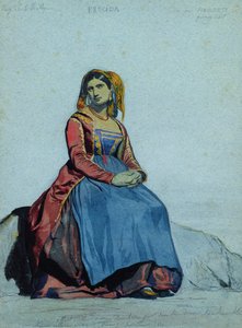 Vrouw van Procida, zittend