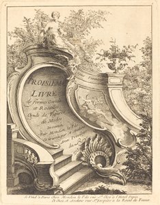 Troisieme livre de formes Cartels et Rocailles Titelpagina
