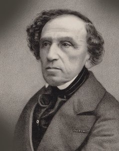 Portret van de componist Giacomo Meyerbeer 1791-1864, 1860 door Antoine Barbizet