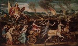 De triomf van Mars door Antoine Caron