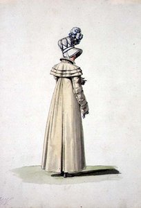 Elegante vrouw met een hoed, illustratie uit 