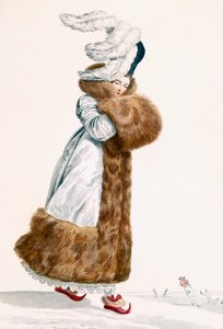 Schaatsjurk, gegraveerd door Georges Jacques Gatine (1773-1831), ca. 1797