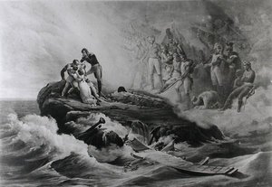 Het afscheid van de familie Bertrand, St. Helena, c.1821-36