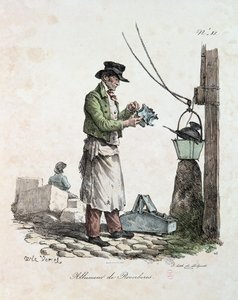 De Lantaarnopsteker, gegraveerd door François Séraphin Delpech (1778-1825) door Antoine Charles Horace Vernet