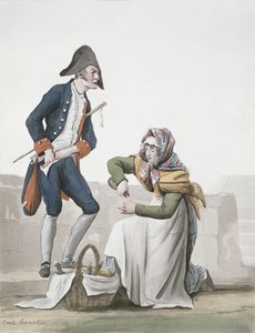De brandewijnverkoper door Antoine Charles Horace Vernet