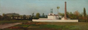 Industrieel complex, c.1865-70 door Antoine Chintreuil