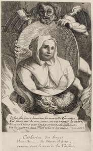 Catherine Deshayes (Monvoisin, bekend als "La Voisin") 1680 door Antoine Coypel
