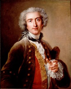 Portret van Philippe Coypel, broer van de kunstenaar. Schilderij door Charles Antoine Coypel (1696-1752) 1732 Dim. 75x61 cm Parijs, Louvre Museum door Antoine Coypel