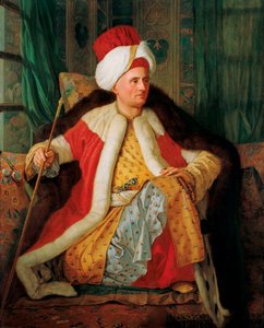 Portret van Charles Gravier de Vergennes, diplomaat in Turks kostuum