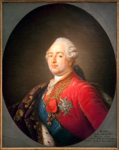 Portret van Lodewijk XVI (1754-1793), koning van Frankrijk. Schilderij uit het atelier van Antoine Francois Callet. 1786. Afmetingen: 0.915 x 0.730 m. Parijs, Musee Carnavalet door Antoine Francois (after) Callet