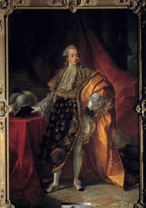 Portret van Charles Philippe van Frankrijk in groot kostuum van de Orde van de Heilige Geest, Graaf van Artois (toekomstige Charles X) door Antoine François Callet
