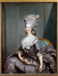 Portret van Marie Therese Louise de Savoie Carignan, prinses de Lamballe door Antoine François Callet