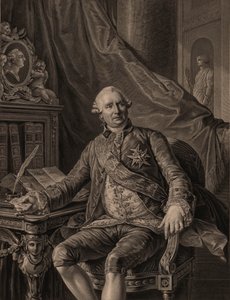 Charles Gravier, graaf van Vergennes 1717-1787, 1774 door Antoine François Callet