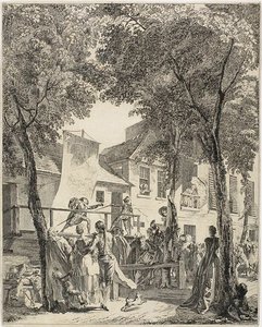 De parade op de boulevard door Antoine Jean Duclos