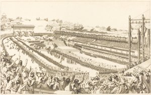 Federatie Generaal van Fransen op het Champ de Mars op 14 juli 1790 door Antoine Jean Duclos after Charles Monnet