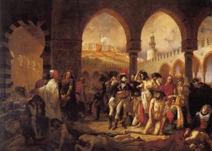 Bonaparte bezoekt het pesthuis in Jaffa