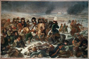 Napoleon op het slagveld van Eylau, gewonnen op 9 februari 1807 door de Franse troepen op de Russen en Pruisen ... door Antoine Jean Gros