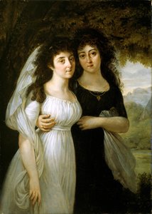 Portret van de Maistre Zusters, 1796 door Antoine Jean Gros