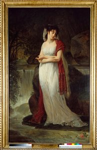 Postuum portret van Christine Boyer, eerste vrouw van Lucien Bonaparte