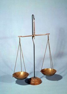 Meetinstrument: balans door Antoine Louis Lavoisier (1746-1794), Franse chemicus