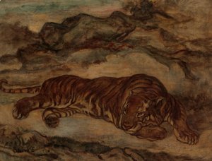 Tijger in Rust, ca. 1850-65