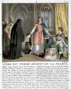 Abt Suger (1082-1152) wordt benoemd tot regent van Frankrijk, 1788