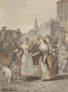 Het Bloemenmeisje, n.d. door Antoine Louis Francois Sergent Marceau